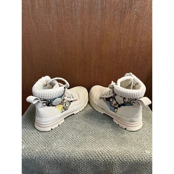 CAHHRRN Suede Leather Women's Hiking Designer Combat Work Boots US 11 (EU43) - Picture 3 of 5